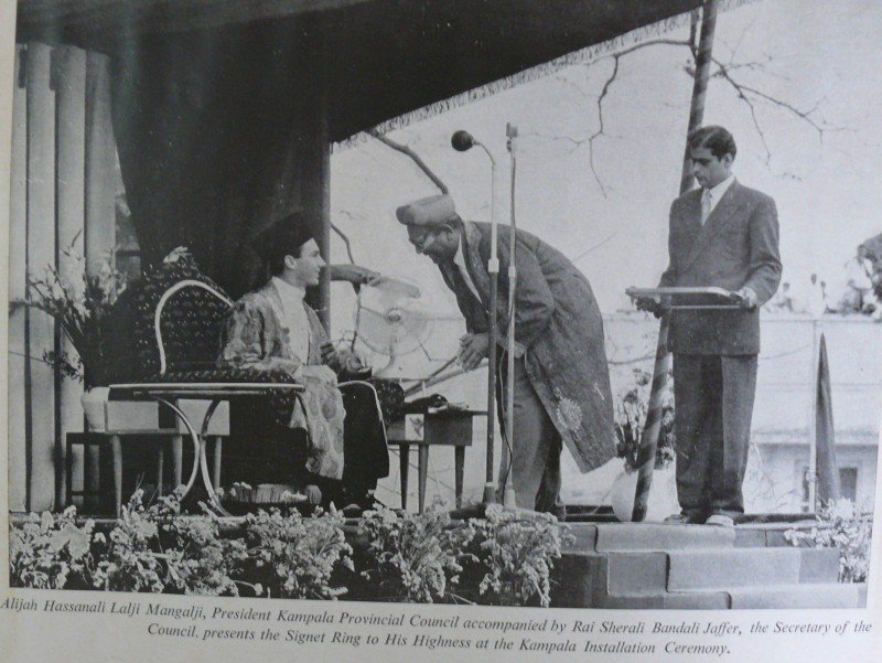 My father Sherali Bandali Jaffer at His Highness the Aga Khan's coronation in Kampala, Uganda in 1958.